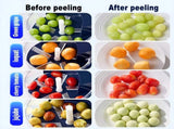 Blue Automatic Grape Peeler Machine - High-Efficiency & Mess-Free, Electric Fruit Skin Remover for V888-ELOSUNG42845