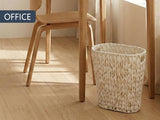 Wicker Trash Can,Bathroom Trash Can,Waterproof Wicker Waste for Bathroom,Narrow Small Waste V1258-DP02-F-948