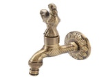 Antique Carved Faucet Bronze Copper Carp Retro Anti Rust Outdoor Garden Tap for Toilet G1/2in V1294-YM0717-3112220066812
