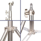 3Pcs 260cm Heavy Duty Stainless Steel Light Stand for Photo and Video V571-328453949393