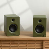 Victrola Automatic Turntable Victrola Tempo Bookshelf Speakers Bundle - Green V398-VPT-800-GRN-BUN