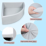 Corner Ball Pit Playpen Enclosure Safe Grey Play Area for Babies and Toddlers, Indoor or Outdoor V63-921201