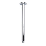 WELS Chrome Large 16" Round Rain Shower Head 300mm Ceiling Dropper Extension Arm Set V1233-A501FKSR116