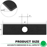 6Pack Edger Blades 8X2 Hole Diameter 1" Eco Edger Blade Replacement Compatible with Echo V1259-DP01-A-2909