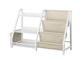 3-Tier Kids Bookshelf, Toy Storage Organizer for Toddler, Book Shelf for Kids Rooms with Sling Book V952-ETCWJJDJS314YWJPR001V0
