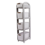 Thickened Enlarged Basket Shelf Cart Multi Layers Storage Rack Removable Floor Standing Multi Layer V1294-YM0901-3117230267313