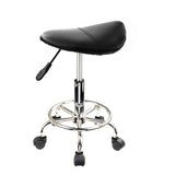 Swivel Salon Barber Stool Chair Saddle Type BLACK V274-FT-SC4B