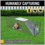 81.5*26*32CM Animal Trap Cage Humane Live Steel Catch Possum Fox Rat Cat Rabbit V465-80202