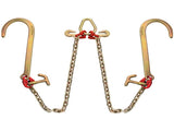 V Bridle Chain, 5/16 in x 2 ft Tow Chain Bridle, Grade 80 V-Bridle Transport Chain, 9260 Lbs Break V952-SZGLTJ5162FT00001V0