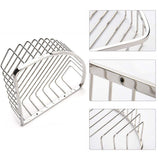 Stainless Steel Bathroom Shower Corner Basket Storage Shelf Wall Mounted Holder Organizer V1294-YM0901-JY05673