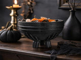 Skeleton Hands Cauldron Planter, Black Resin Witch Pot With Spooky Claw Hand Base, Halloween V1366-AZ2-W-13182