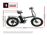 Everfit 20 Inch Folding Electric Bike Urban City Bicycle eBike Rechargeable EBIKE-C-20FD-HCS-GN