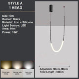 BAMDECOR Minimalistic Retro LED Minimalism Designer Lustre Hanging Lamps Slender-Shape LED Pendant V255-BAM-SLENDER-1L