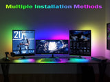2 Pcs RGB LED Gaming Light Bar - Dual Color Temperature & Adjustable RGB Effects, USB-Powered V888-ELOSUNG17332