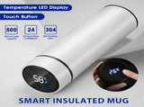 Clearance Back to School Supplies! JWDX Led Smart Touch Screen Temperature Measurement Thermos Cup V1189-LWWAL-20260325-03153