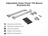Adjustable Solar Panel Tilt Mount Brackets Kit Roof, Ground & Boat Mounting System for Secure V63-952361