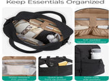 Gym Bag for Women, Lightweight Puffer Duffle Bag 2-PC Travel Bag, 31L Weekender Overnight Bag V1258-DP02-F-10