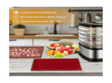 Silicone Dehydrator Sheets Edge, Fruit Leather Trays for Liquid Fruits Meat Vegetables Herbs V1369-AZ3-W-11737