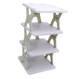 4 Tier Foldable Shoe Rack Narrow Small Space Saving Shoe Organizer for Closet Front Door Entrance V1294-YM0901-3117240300011