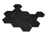 12Pcs Hexagon Acoustic Panel Polyester High Density Sound Absorbing Panel Sound Proof Insulation V1294-YM0901-3115240030611
