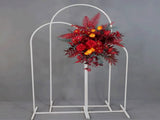Metal Arch Backdrop White Stand Wedding Arch Stand Set of 3 Square Arched Frame for V985-METALBACKDROPWHITE