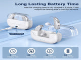 Rechargeable Hearing Amplifier with Charging Case Compact Sound Enhancer for Daily Use, Noise V1107-CS-BTYS905