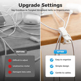 Cable Management Cord Holder Organizer, Cable Clips Holder with Strong Grip, Cord Organizer for Desk V1258-DP02-F-434