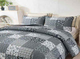 Lush Blush patch Floral 3 Pc Bedspread & Pillow Cover Set V745-AC090358Q13U