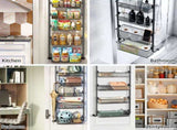 CARLA HOME 6-Tier Over the Door Organizer Heavy-Duty Metal Pantry Rack with Hanging Baskets for Home V178-36340