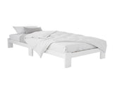 Artiss Bed Frame King Single Size Wooden White JADE WBED-F-BASE-JADE-KS