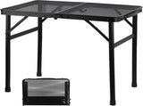 Camping Table with Mesh Desktop, Lightweight & Portable Small Folding Grill Table, Height Adjustable V1259-DP01-I-00035