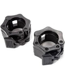 Black Olympic Bumper Plates - 100kg kit PLUS Olympic Barbell V1012-CFBLK100BB
