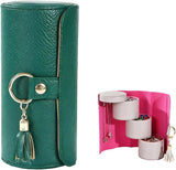 Travel Case, 3-Layer Rotating Organizer with Secure Snaps, Portable PU Leather V1258-DP02-F-384