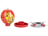 Hummingbirds Water Feeder Colorful Painting Glass Bird Feeding Tool for Garden CourtyardQ1 V1294-YM0901-3111200116911