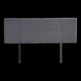 Linen Fabric Queen Bed Headboard Bedhead - Grey V63-800777