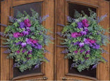 Spring Summer Front Door Teardrop Wreath Artificial Floral Wreath For Home Decor V1192-AZ-W-27893