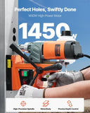 VEVOR Magnetic Drill 1450W 12500N Portable Mag Drill Press 850RPM V952-CLZTJJT1140MMA10VV3