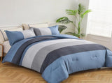 Coastal Drift striped Comforter Bundle Breezy 3Piece Bedding V745-MAB010843AJ3