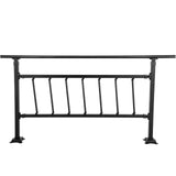 Iron Handrail Stair Railing Hand Rail Kit 1-4 Steps Outdoor Black w/ Bars V952-TZFGZXSLZFSD4JWFNV0