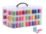 -Painting Storage Container, 3-Tier Stackable Bead Organizer with Carrying Handle, Craft Storage Box V1370-AZ4-07651