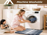 Bathroom Rugs,Ultra Soft Absorbent Bath Mat,Beige Non-Slip TPR Backing Stays in Place, Machine V1107-113-76917-NBL4