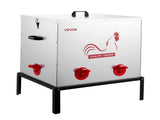 Automatic Chicken Feeder, 38.56 kg Capacity, 6 Feeding Ports No-Waste Poultry Feeder with Built-In V952-JQWLQ85LBS6KPAOVX001V0
