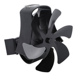 6 Blade Magnet Wall Mount Heat Powered Stove Fan Pipe Fireplace Fan Magnetic Installation for Wood V1294-YM0706-3114230124211
