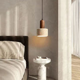 Yellow Travertine Pendant Light 110-240V Japanese Style Nordic Pendant Lamp Ideal for Bedside, V1369-AZ3-W-11417