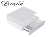 Levede 2x Bedside Tables Side Table White FU6002-WH
