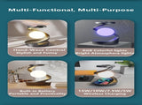 Gray Modern Night Light Spiral Design LED Night Light Ambient Lighting Wireless V1347-124-GRA-76998