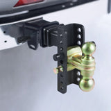 Adjustable Trailer Hitch, 152.4 mm Drop & 114.3 mm Rise Hitch Ball Mount with 50.8 mm Receiver, V952-SQTQJTCB2225DZS3SV0