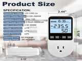 Upgraded Watt Power Meter Plug Home Electrical Monitor Consumption Upgraded Watt Meter, Watt V1258-DP02-C-963