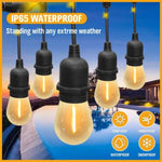 Solar Power 15 LED 18.2M Festoon String Lights Wedding Party WaterProof V465-82023