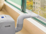 Portable Air Conditioner Window Kit Exhaust Hose Adaptor Pipe & Slide Plate V63-952621